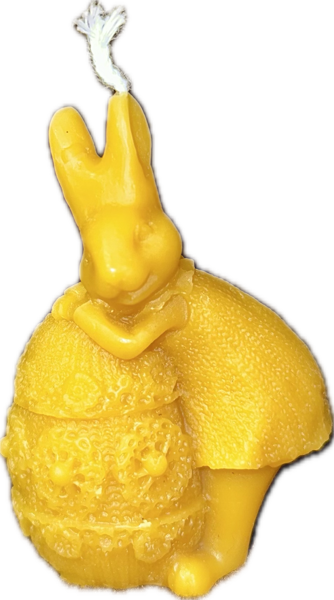 Bišu vaska svece "Lieldienu zaķis" (8cm)